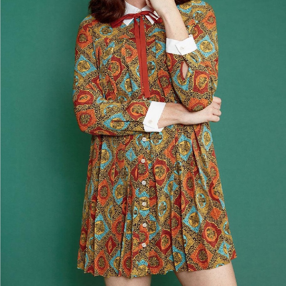 Modcloth Can’t Stop the Pleat shift dress